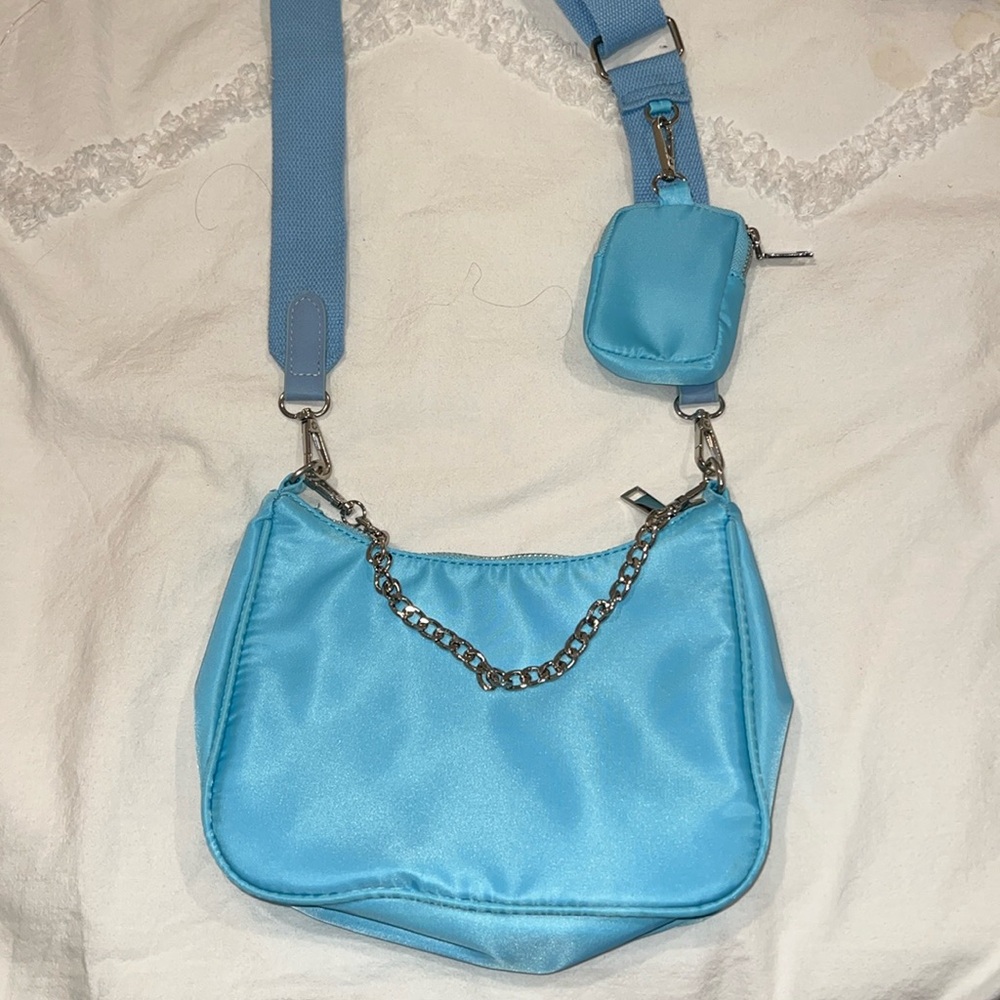 Blue crossbody bag